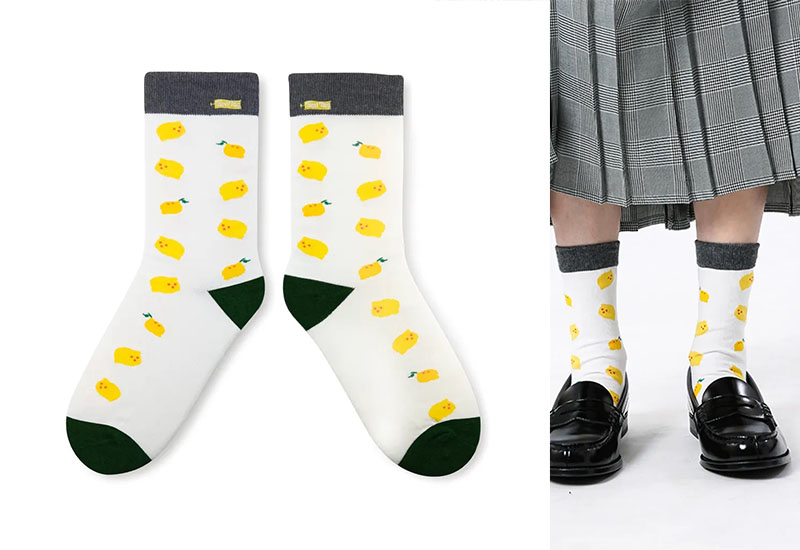 檸檬 厚襪款(2種尺寸) 